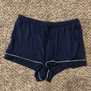 Women's Navy Blue pj Shorts